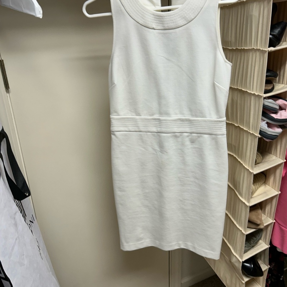 Banana Republic White Sleeveless Dress